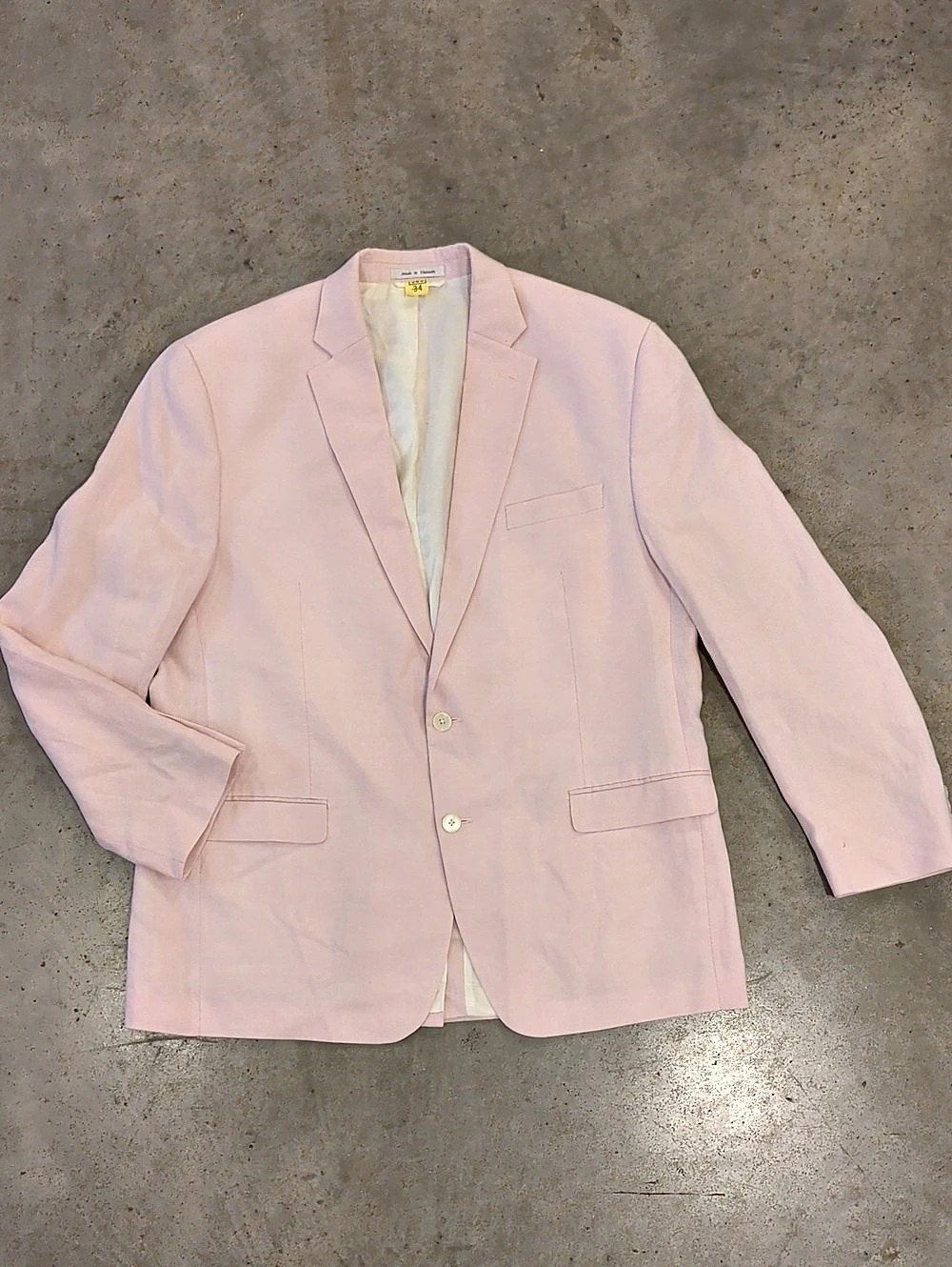Lauren Ralph Lauren Linen Blazer in Pink Size 46L Like New